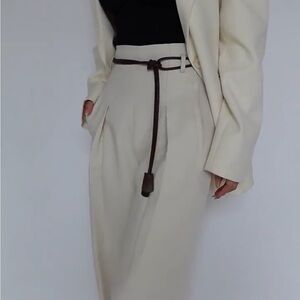 Handmade microfiber leather rope knotted belt